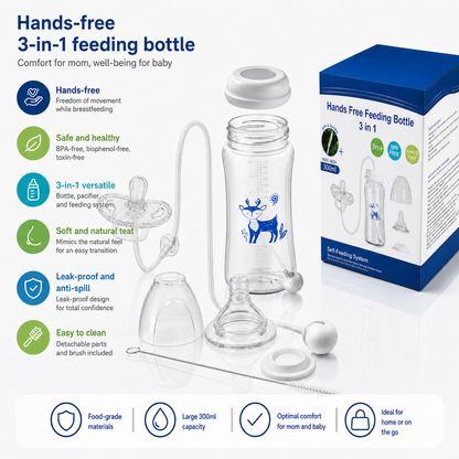 3-in-1 Hands-Free Baby Bottle