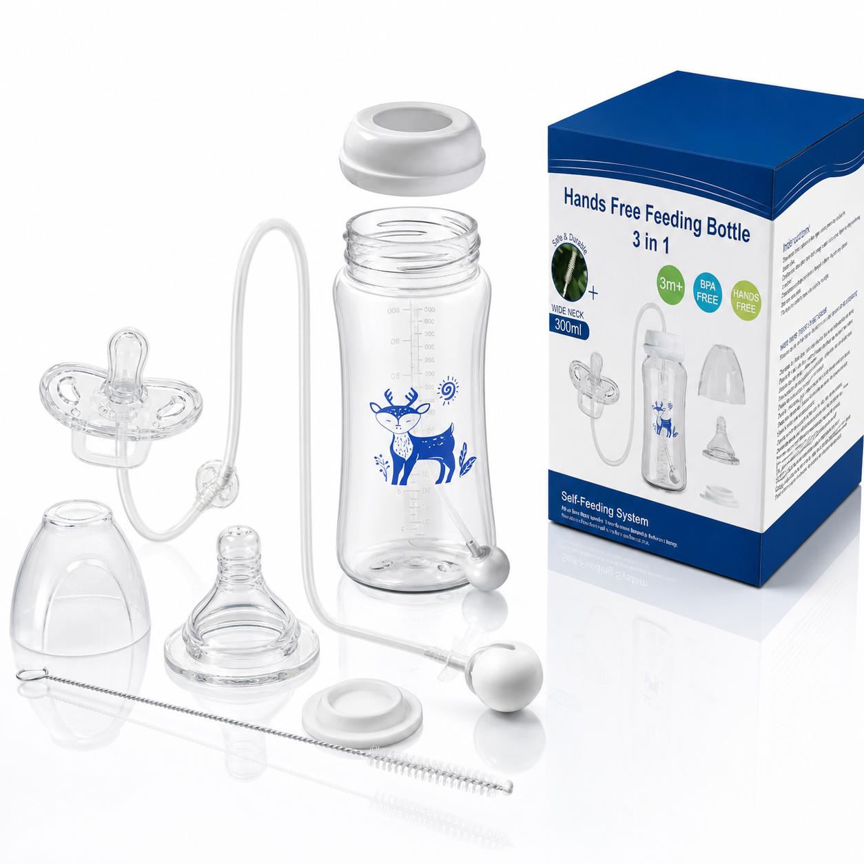 3-in-1 Hands-Free Baby Bottle