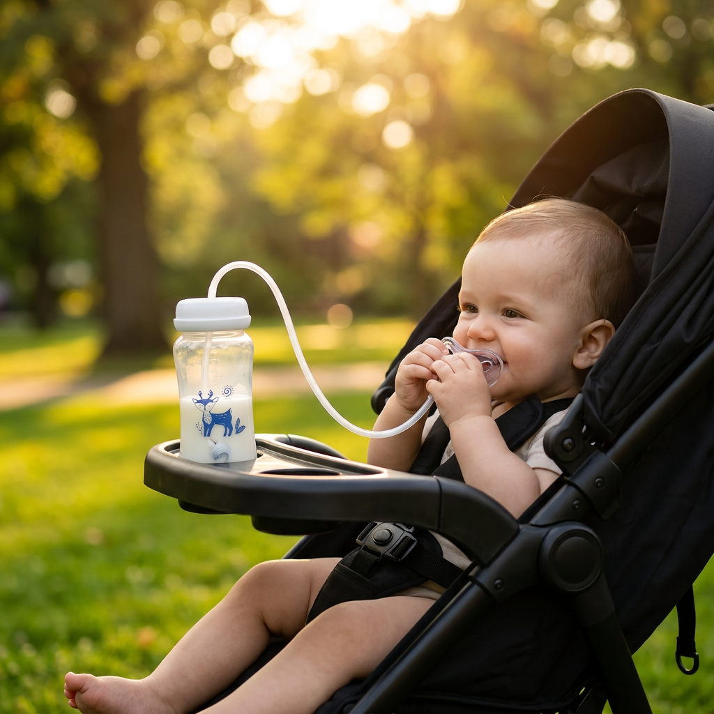 3-in-1 Hands-Free Baby Bottle